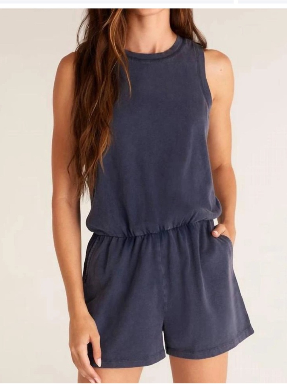 Z Supply Navy Blue Romper